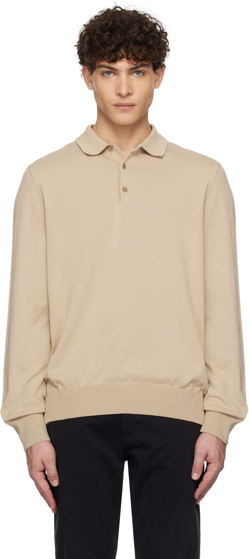 Polo skjorte BOSS Regular-Fit Polo Shirt Beige | 50506025