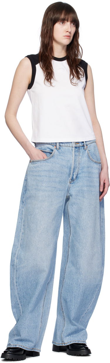 Tanktop Alexander Wang Alexander Wang.t Raglan Sleeveless T-Shirt Hvid | 4CC2241467, 3