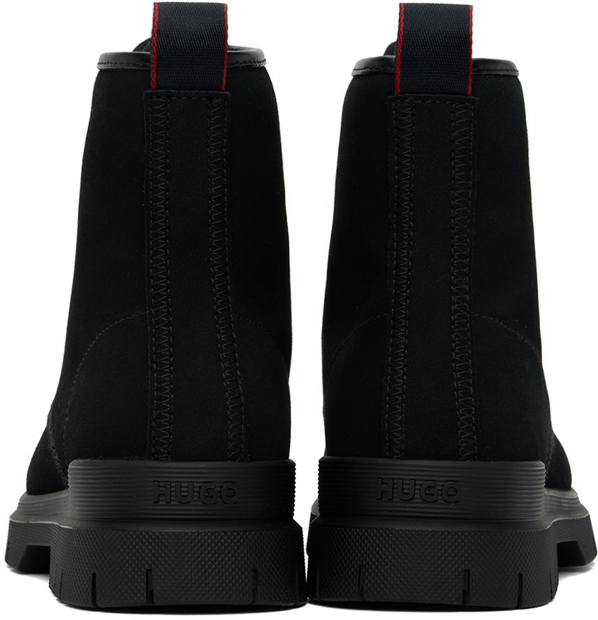 Tøj BOSS Hugo Embossed Boots Sort | 50522981, 1