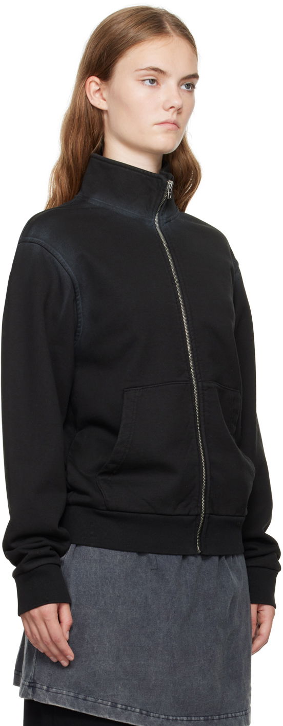 Sweatshirt We11done Embroidered-Logo Track Jacket Sort | WD-TJ2-24-815-U-BK, 1