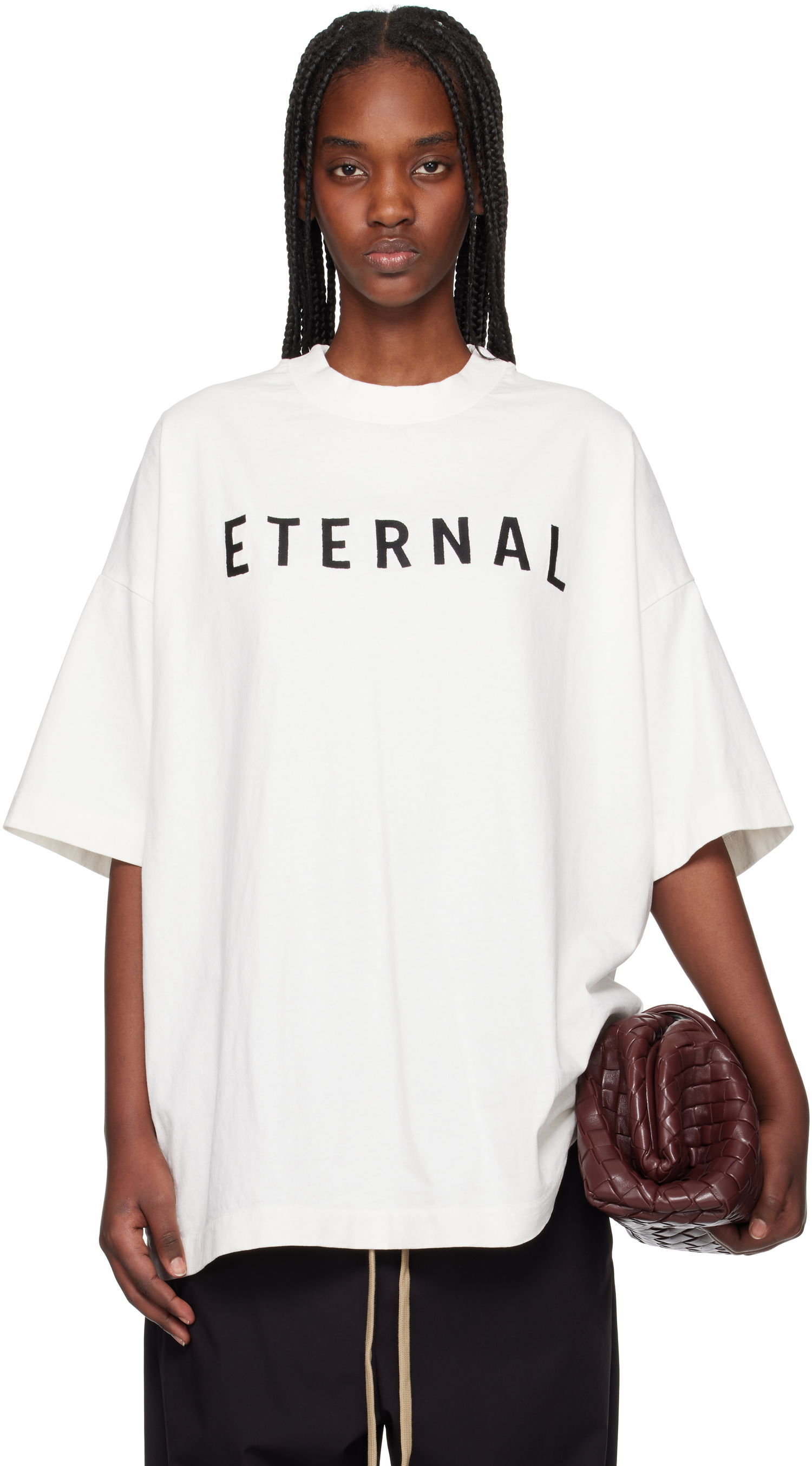 T-shirt Fear of God Fear of God Eternal Jersey T-Shirt Hvid | FGE250-5101HWJ, 0
