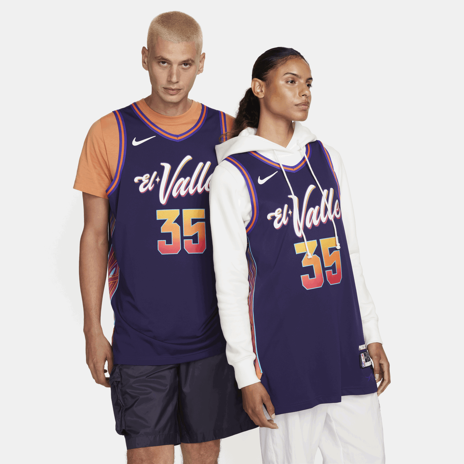 Jersey Nike Dri-FIT ADV NBA Authentic Kevin Durant Phoenix Suns 2023/24 City Edition Mørkeblå | DX8773-536, 0