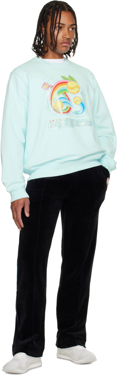 Joggingbukser Casablanca Gradient Piping Velour Track Pants Sort | M-AW25-JTR-300-01, 3