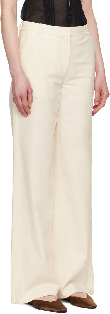Bukser A.P.C. A.P.C. Margaret Wide-Leg Trousers Beige | COHFU-F08476, 1