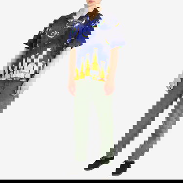 Skjorte Pleasures Pleasures Cerveza Vacation Shirt Blå | P25SU001-BLU, 4