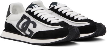 Sneakers og sko Dolce & Gabbana Mixed-Material 'DG' Cushion Hvid | CS2288 A5355, 3