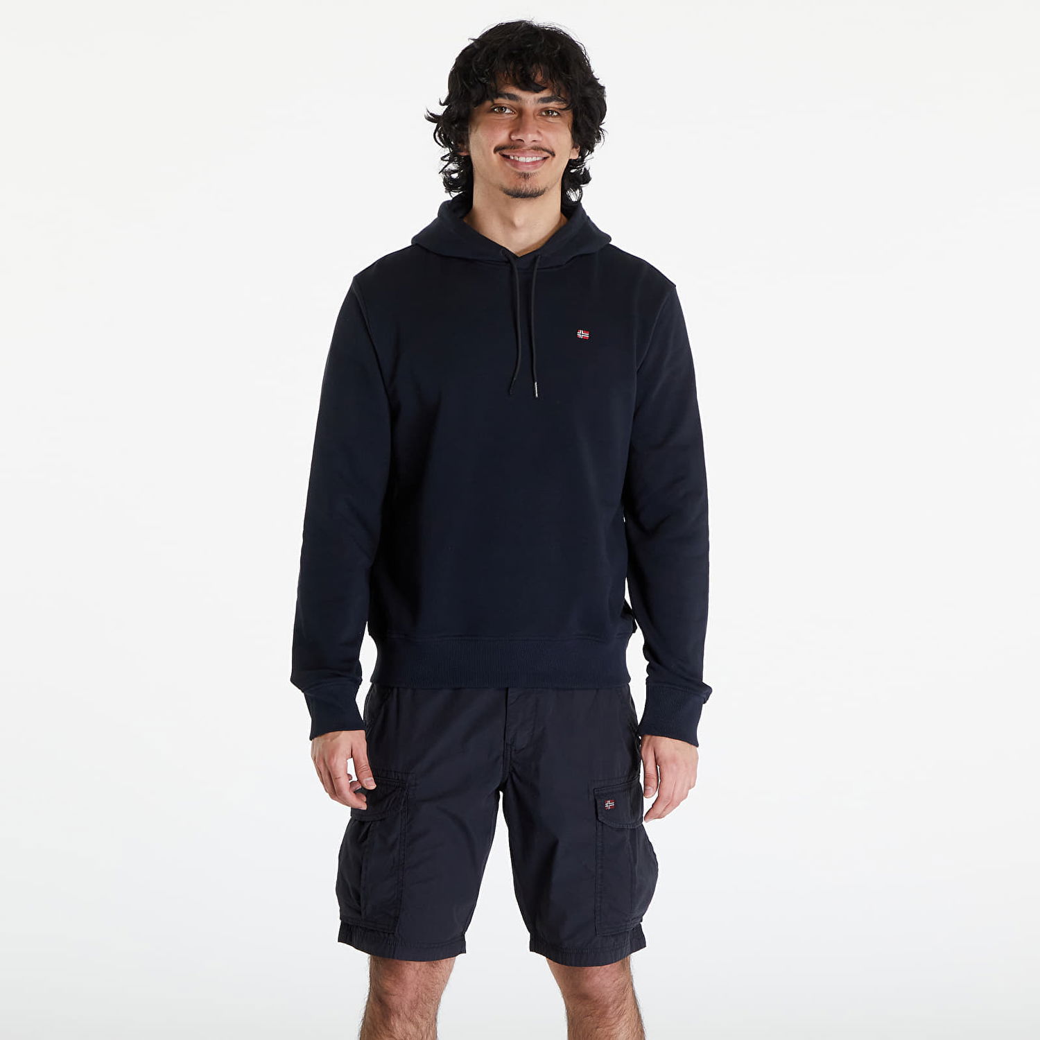 Sweatshirt Napapijri Balis Hoodie Black Sort | NP0A4H8A0411, 0