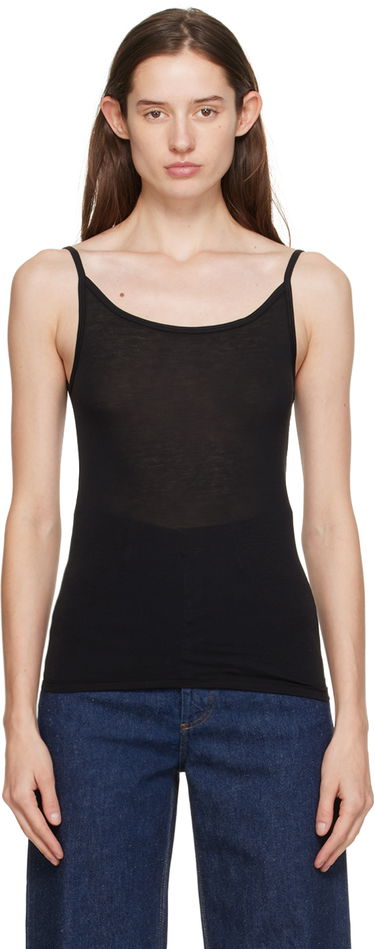 Tanktop Baserange Baserange Bamboo Lyocell Tank Top Sort | TOTT-BL-000, 4