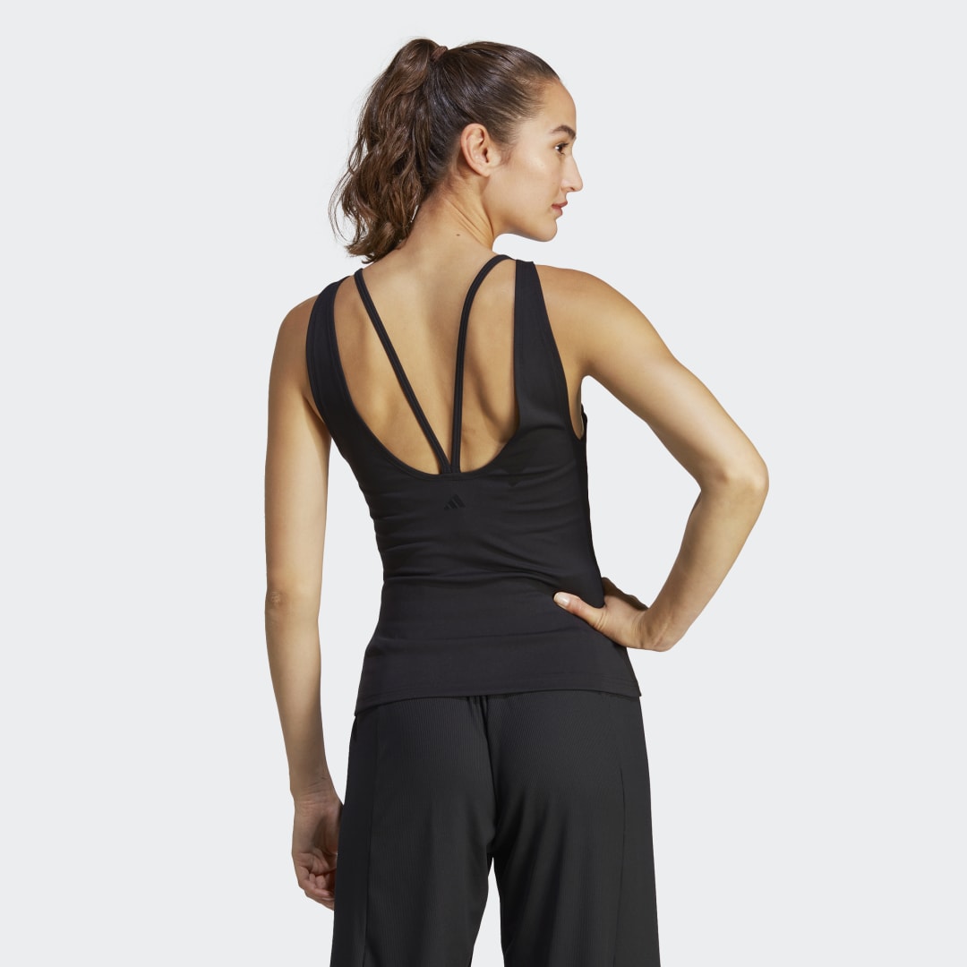 Tanktop adidas Originals Yoga Studio Sort | HY5504, 1