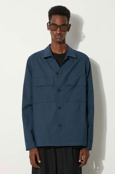 Jakke Paul Smith Paul Smith Wool Overshirt Blå | M1R.703Y.M02212, 2