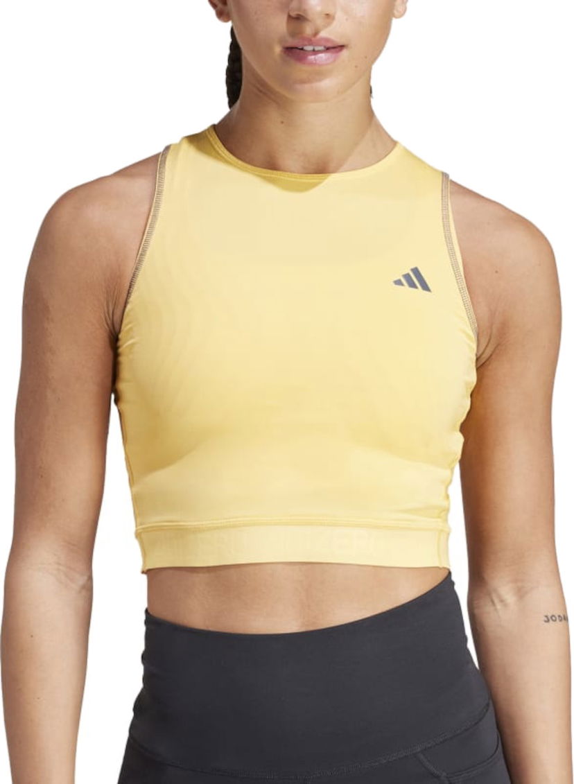 Tanktop adidas Performance adidas Adizero L CR TANK Gul | in1171