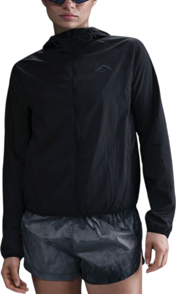 Vindjakke Nike Nike Trail Hooded Jacket Sort | hj2250-010