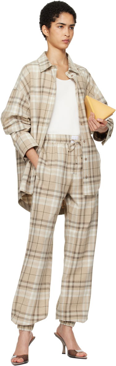 Skjorte The Attico Attico Eliza Plaid Shirt Beige | 250WCH00004 CCC050AA, 3
