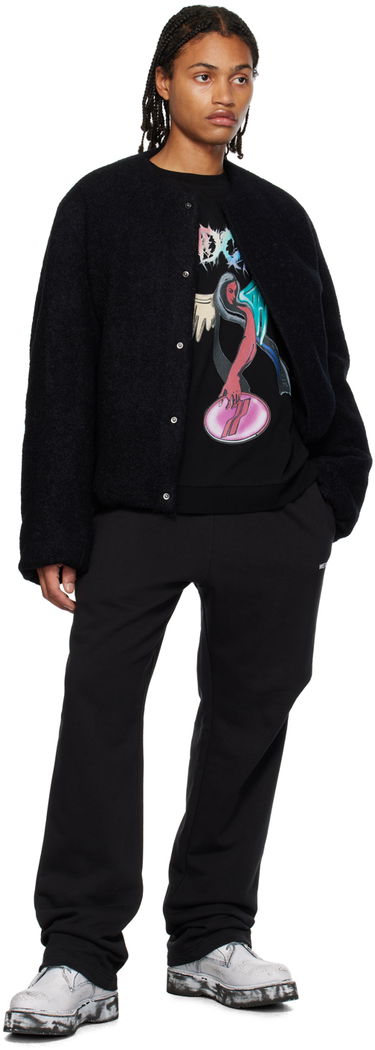 Sweatshirt We11done We11done Graphic Print Sweatshirt Sort | WD-TS3-23-785-U-BK, 3