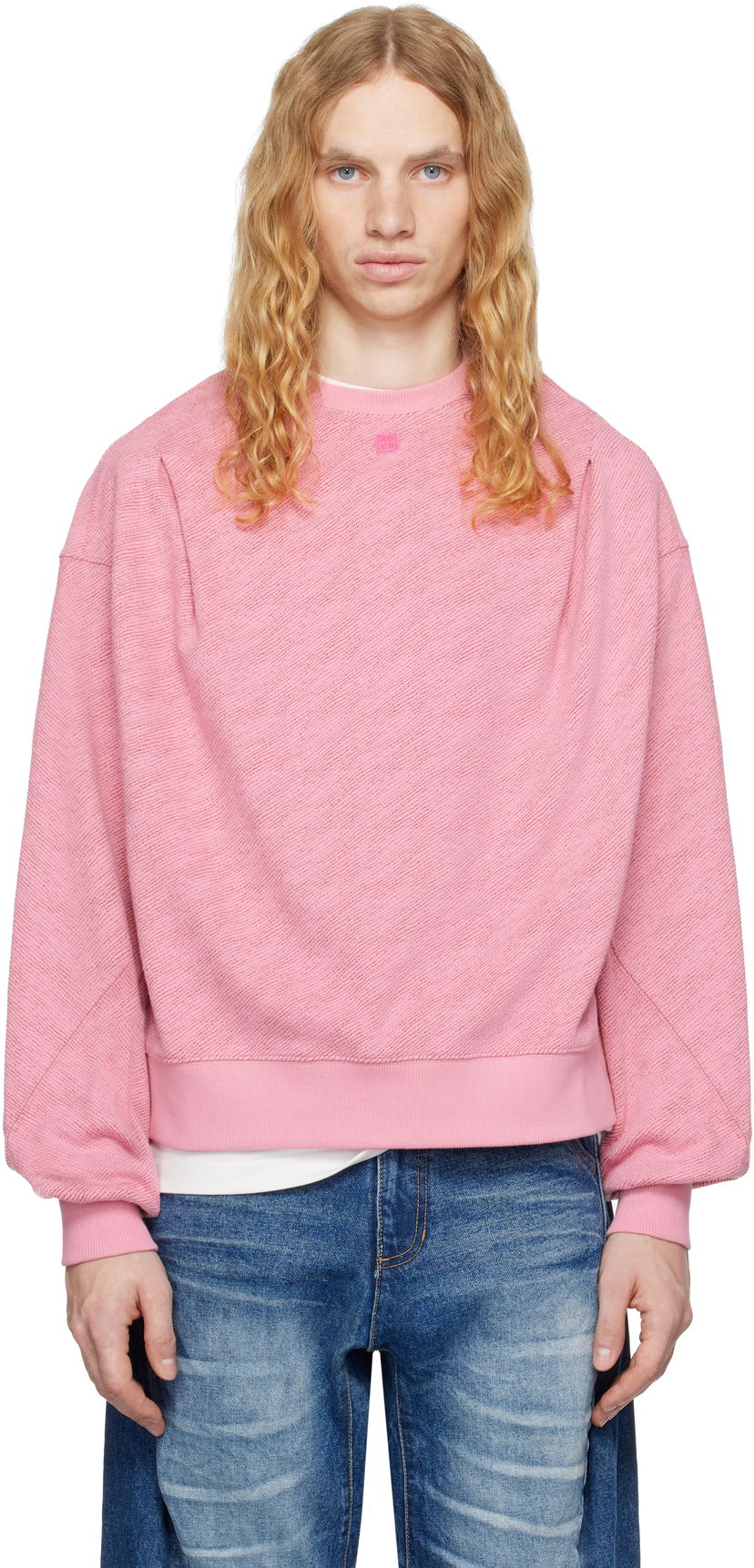 Sweatshirt ADER ERROR Tetraight Product. 43 Pink Sweatshirt Lyserød | BN01FWSW0104PK