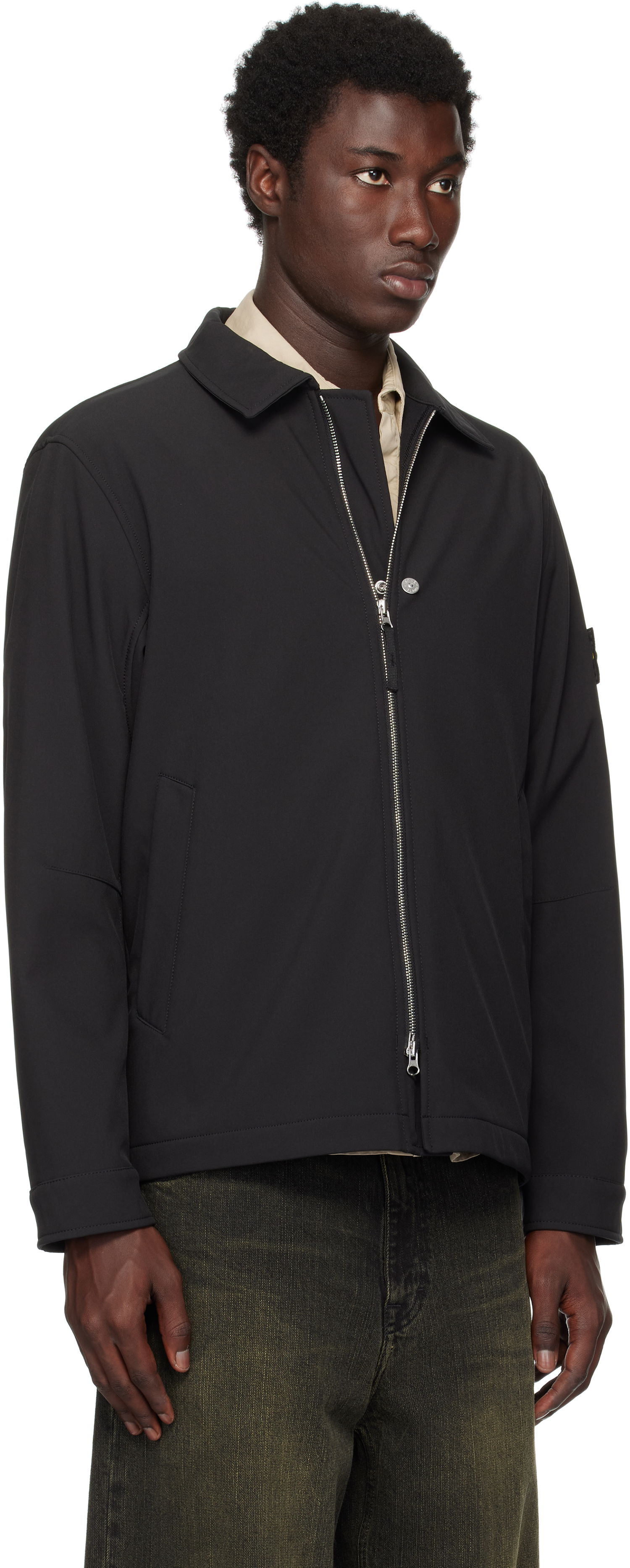 Jakke Stone Island Soft Shell Jacket Sort | S15 Q100003 S0B22, 1