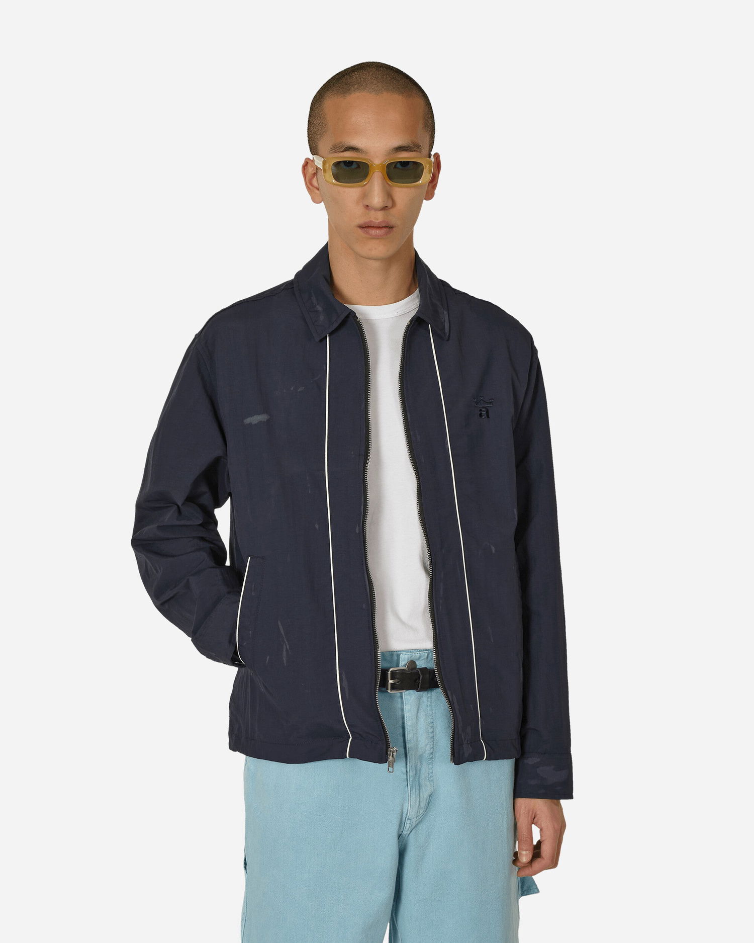 Jakke Awake NY Crown Embroidered Coaches Jacket Sort | 9031852 BLK, 1