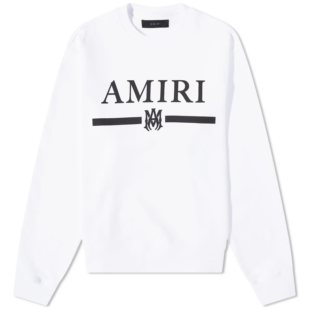 Sweatshirt AMIRI MA Bar Crew Sweat Hvid | MJL003-100-WH, 0