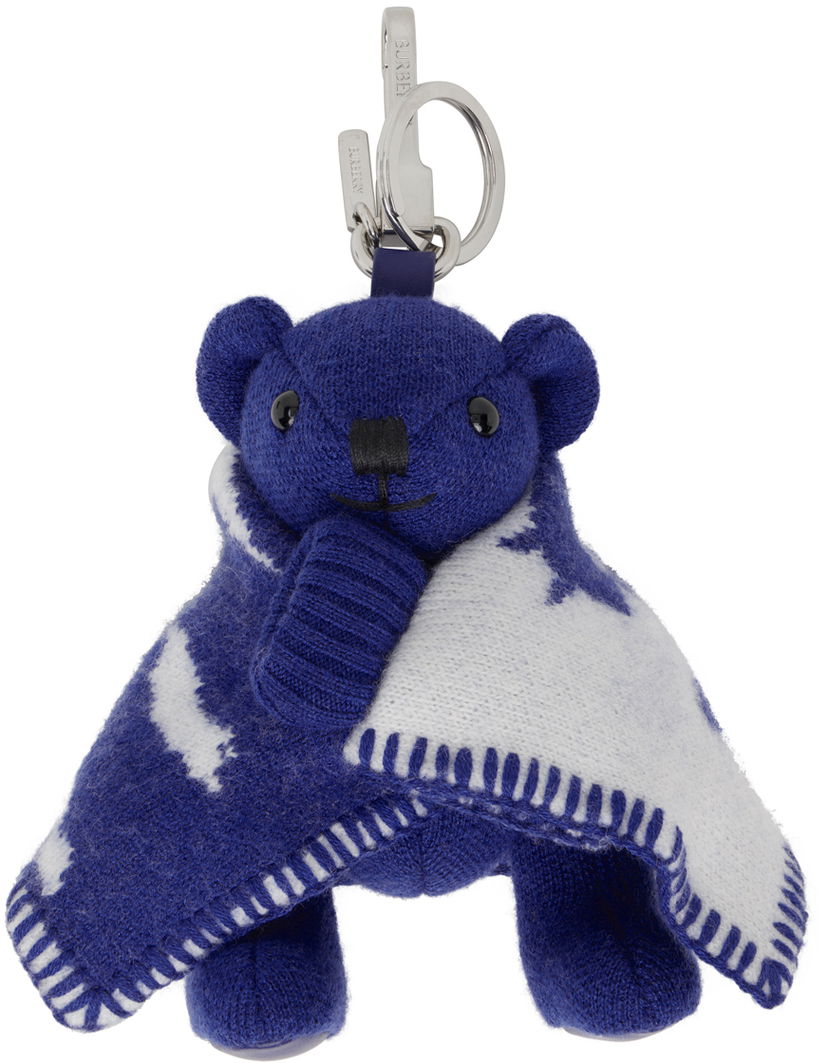 Nøgleringe Burberry Thomas Bear Keychain Mørkeblå | 8078760