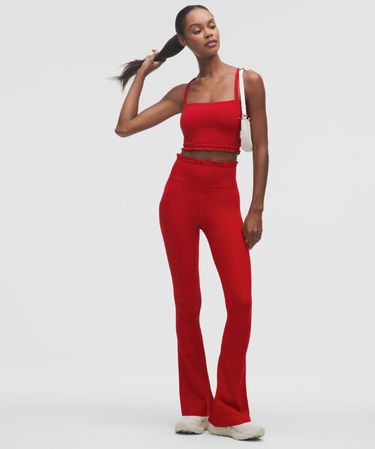 Tanktop lululemon Nulu Cropped Ruffle Tank Top Rød | prod20004239, 2