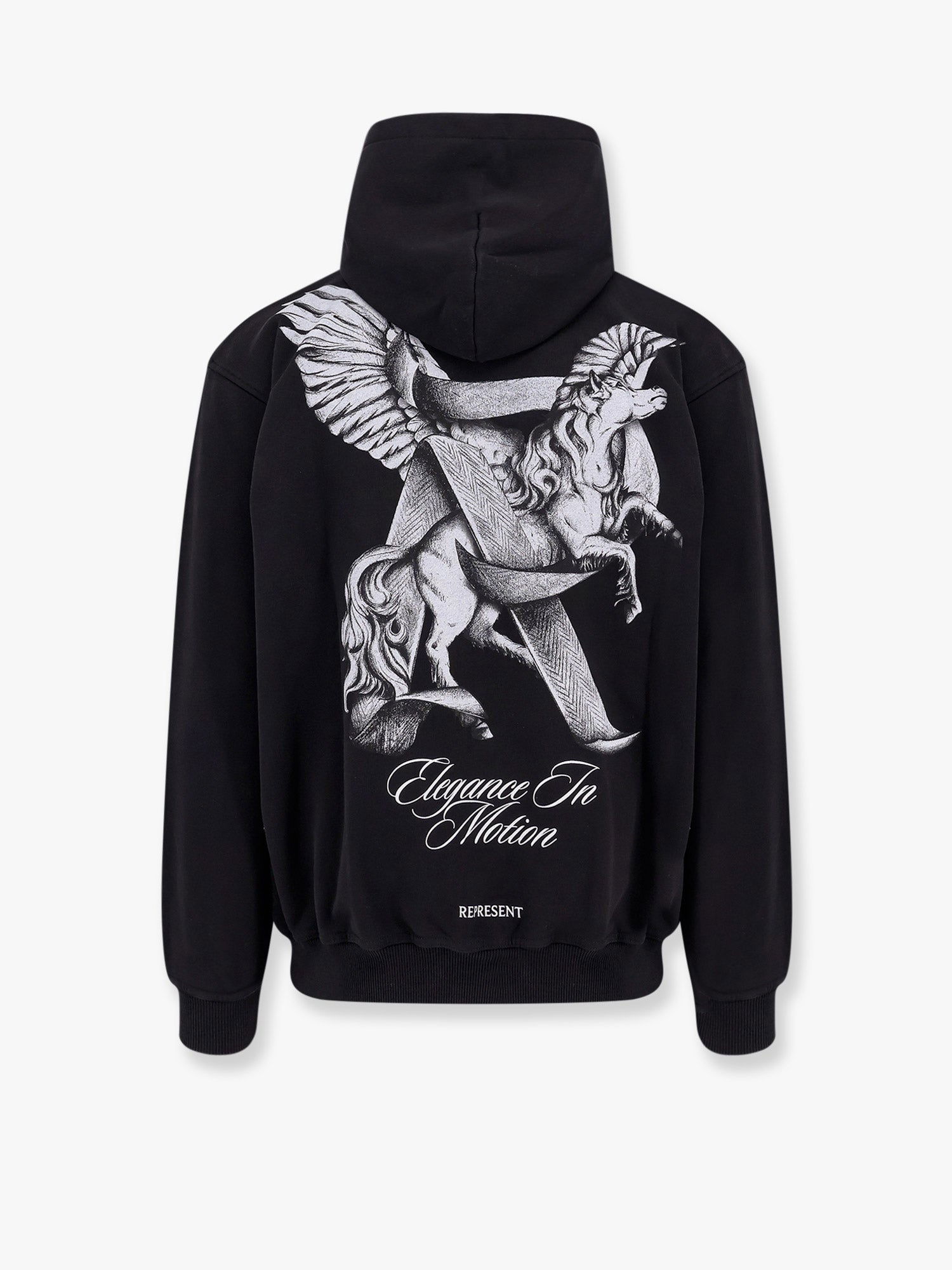 Sweatshirt Represent Clo Represent Pegasus Hoodie Sort | MLM4106501, 1