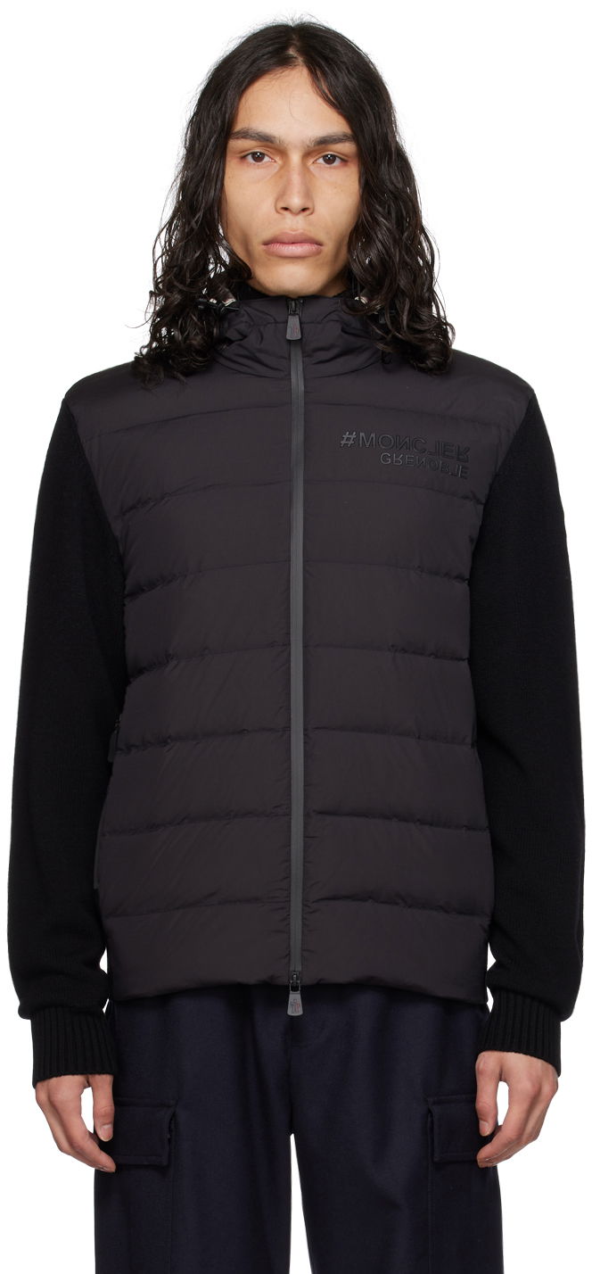 Jakke Moncler Paneled Down Jacket Sort | I20979B00003M1122, 0