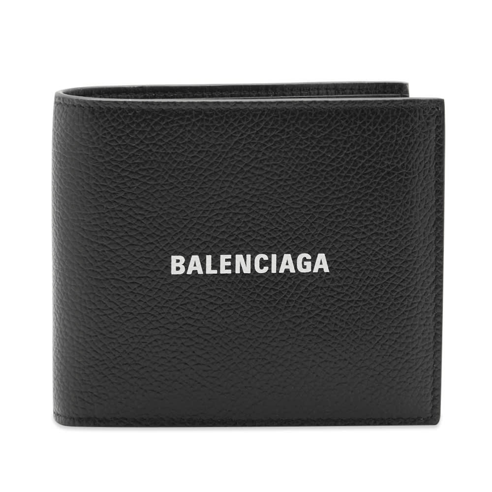 Tegnebog Balenciaga Cash Square Fold Wallet Black/White Sort | 594549-1IZI3-1090, 0