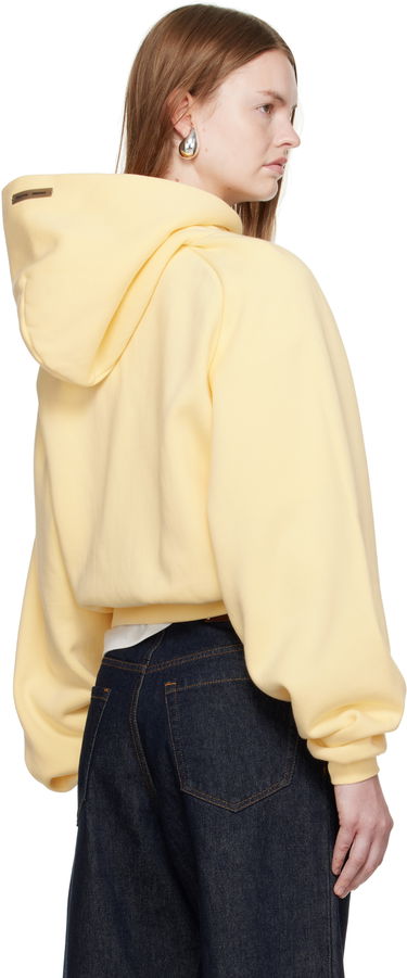 Sweatshirt Fear of God Fear of God ESSENTIALS Cropped Fleece Raglan Hoodie Gul | 192SP257828FW, 2