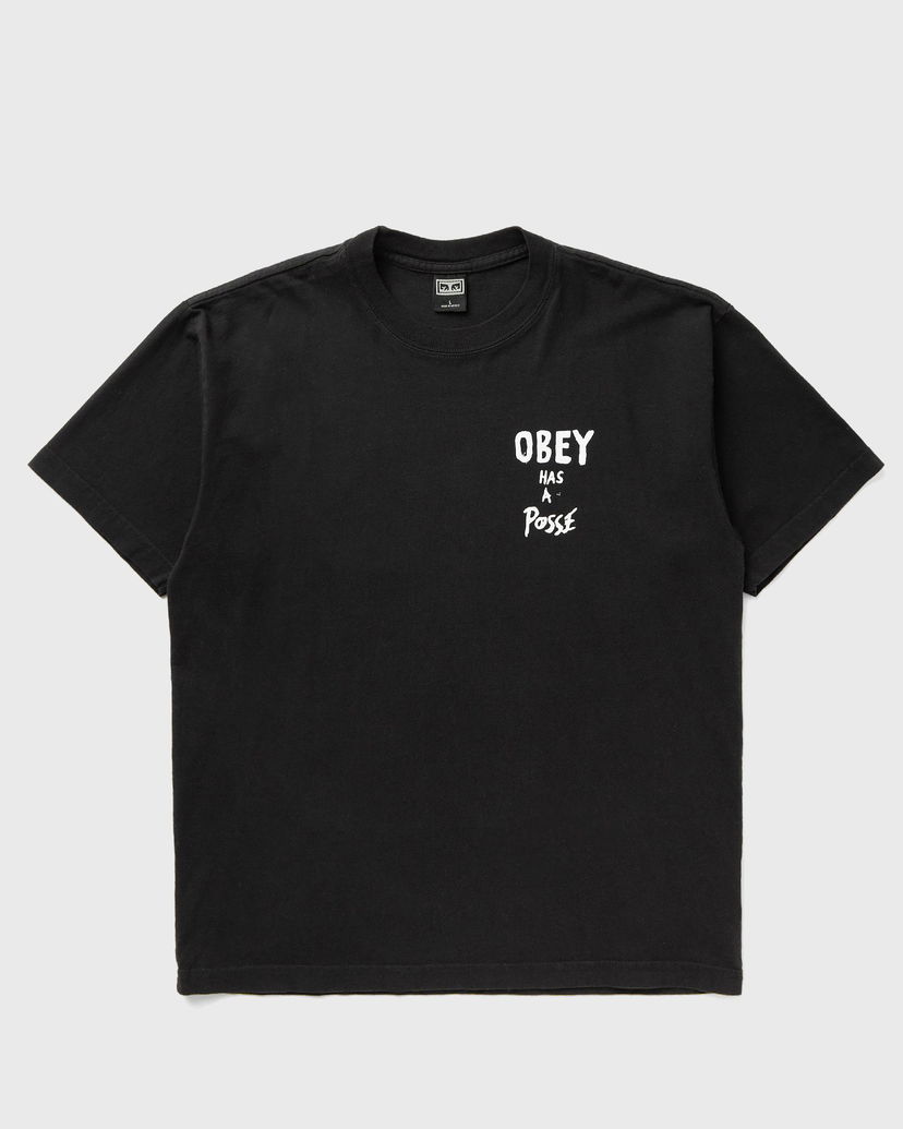 T-shirt OBEY Posse Print T-Shirt Sort | 166913915-VBL