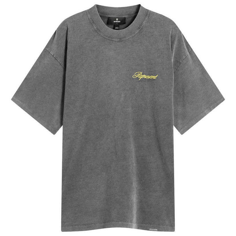 T-shirt Represent Clo Represent Script Logo T-Shirt, Size Large Grå | MLM100026-47