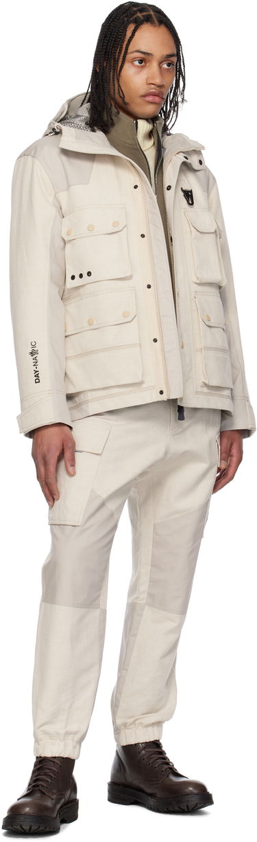 Cargo bukser Moncler Moncler Grenoble x FRGMT Hiroshi Fujiwara Cotton & Linen Jogging Cargo Pants Beige | K10972A00006598C3, 4