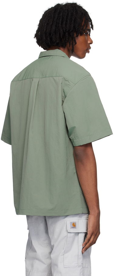 Skjorte Carhartt WIP Short Sleeve Camp Collar Shirt Grøn | I033022, 2