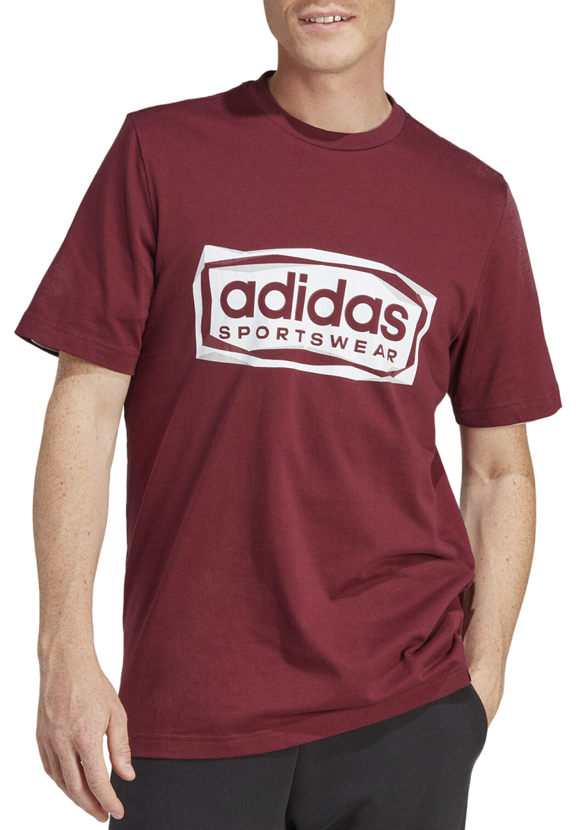 T-shirt adidas Performance Sportswear Folded Graphic Bourgogne | im8303