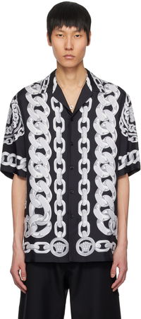 Versace Medusa Chains Silk Shirt