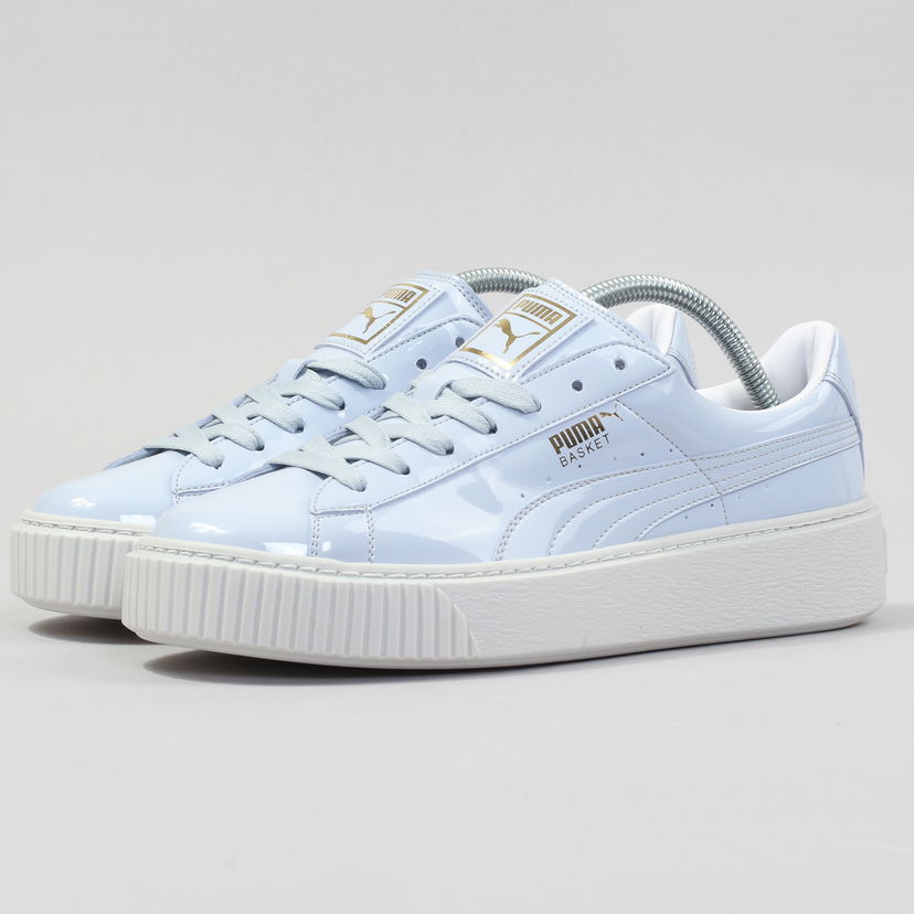 Sneakers og sko Puma Basket Platform Patent Wn's oatmeal - oatmeal Blå | 363314 02