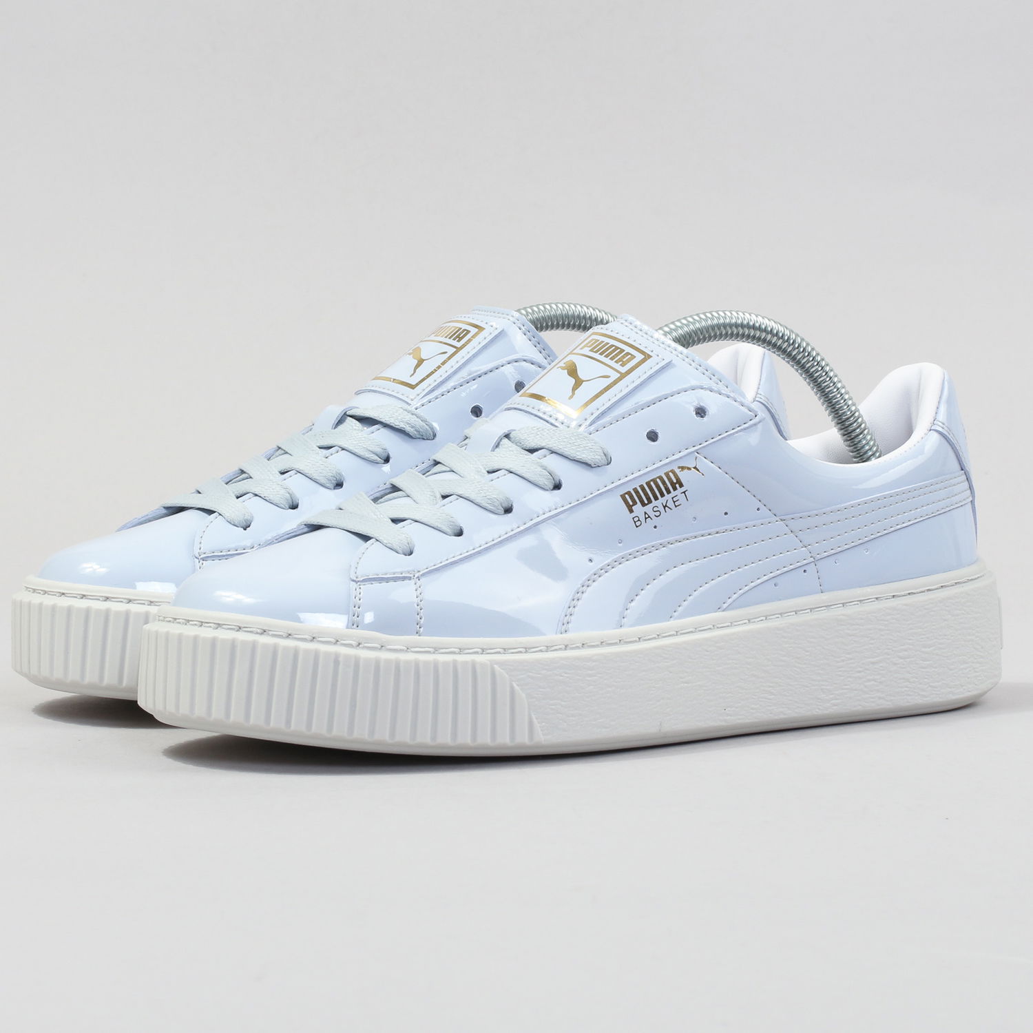 Sneakers og sko Puma Basket Platform Patent Wn's oatmeal - oatmeal Blå | 363314 02, 0