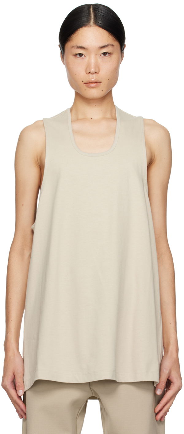 Tanktop Fear of God Scoop Neck Tank Top Grå | FGLW50-006JER, 0