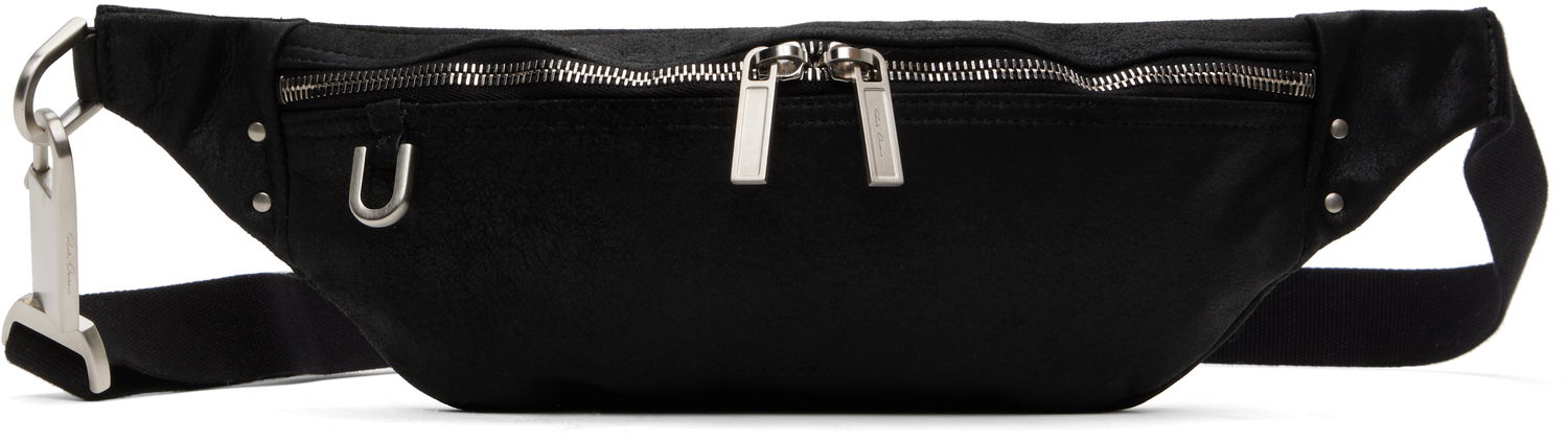 Taljetaske Rick Owens Rick Owens Hollywood Geo Bumbag Sort | RA01E0630 LBA, 0