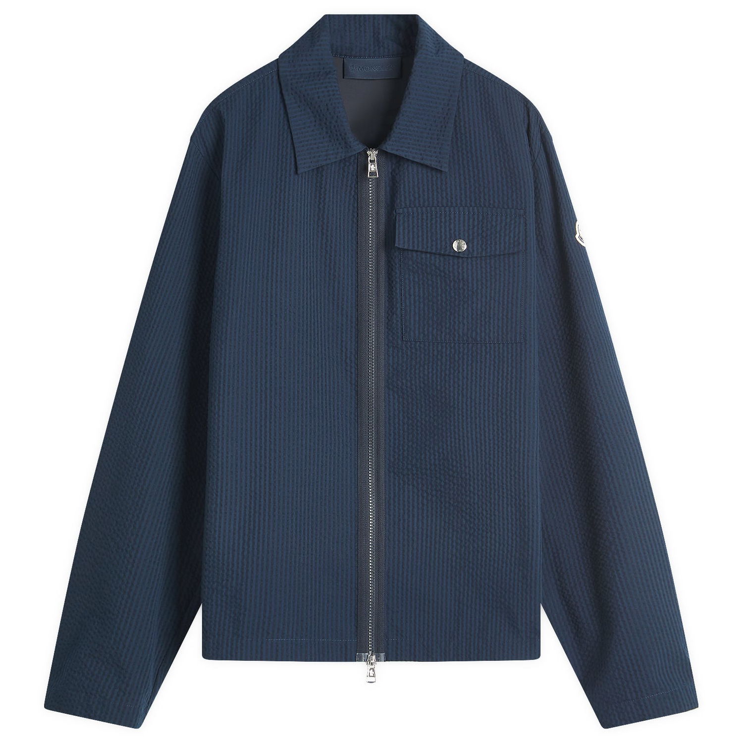 Vindjakke Moncler Seersucker Shirt X-Small Mørkeblå | 2F000-23-598JC-780, 1
