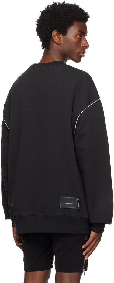 Sweatshirt We11done Men's Reflective Stripe Sweatshirt Sort | WD-SS5-19-048-BK, 2