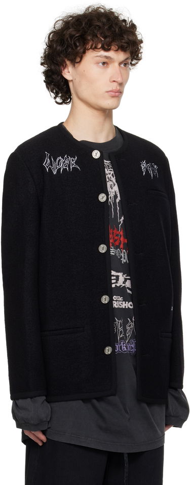 Jakke 032C Ghost Writer Wool Jacket Sort | S25-MRW-1701-000, 1