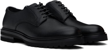 Sneakers og sko Dolce & Gabbana Grained Leather Lace-Up Altavilla Derbys with Chunky Sole Sort | A10852A9P45, 3