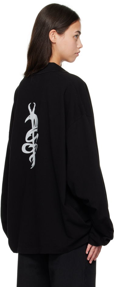 Polo skjorte 032C Speed Devil Long Sleeve Polo Sort | F25-URC-0479-050-W, 2