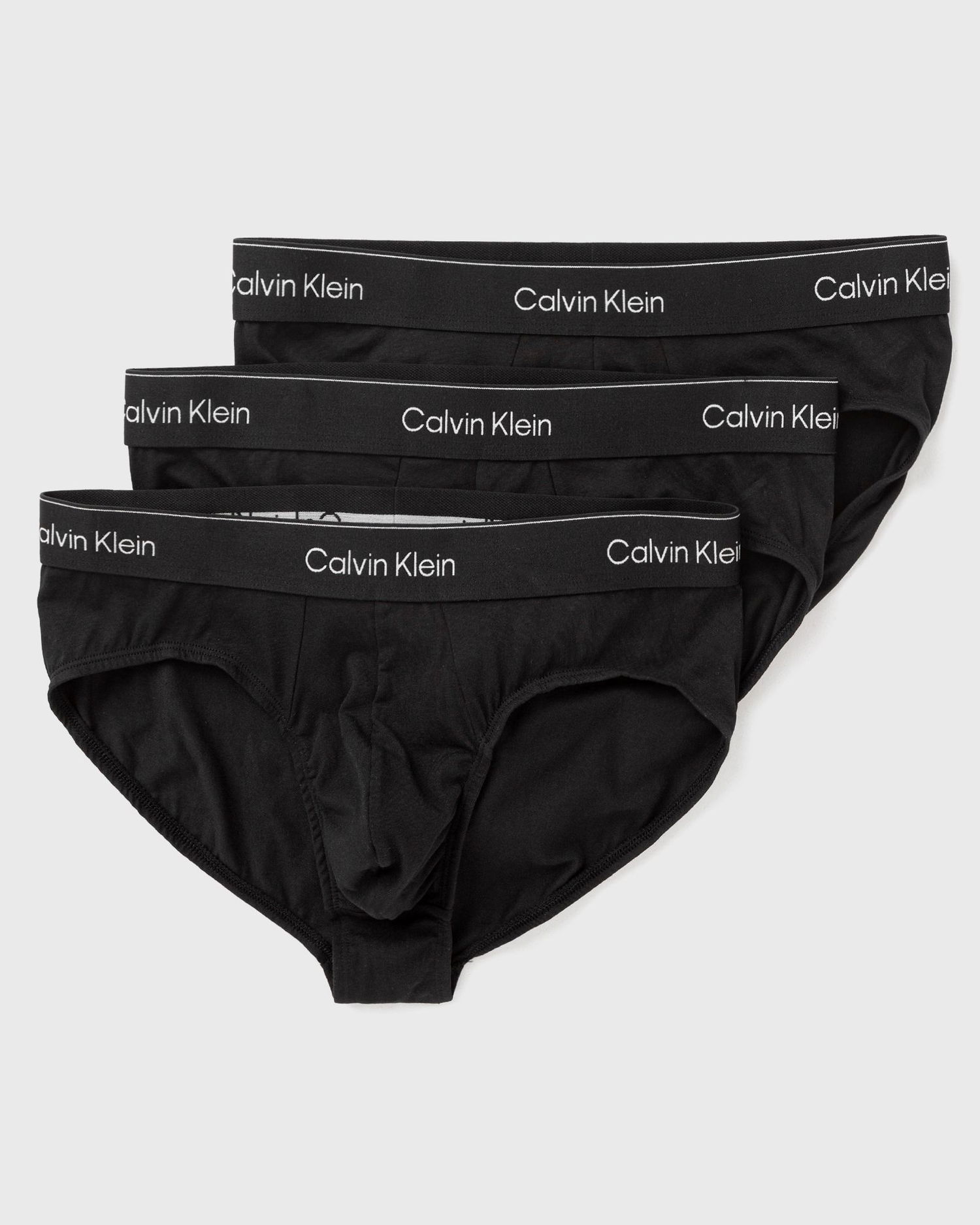 Undertøj og sokker CALVIN KLEIN Hip Brief Icon Cotton Stretch 3-Pack Sort | LV00NB4388TM6, 1