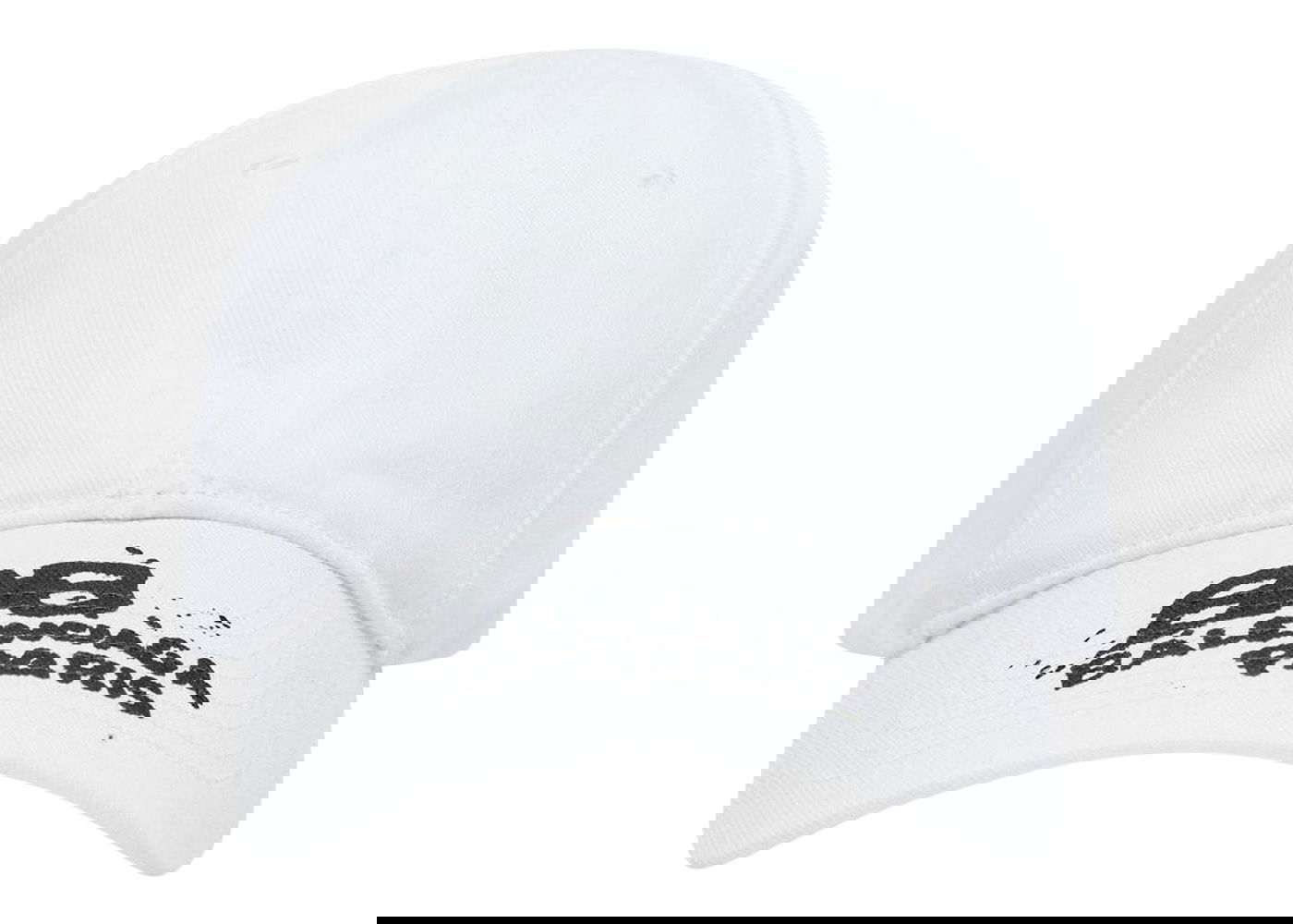 Kasket Balenciaga Hand Drawn BB Icon Velcro Tab Baseball Cap Hvid | 723771410B29060, 0