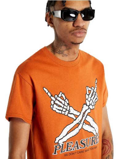 T-shirt Pleasures Don't Care T-Shirt Orange | P23SP051 ORANGE