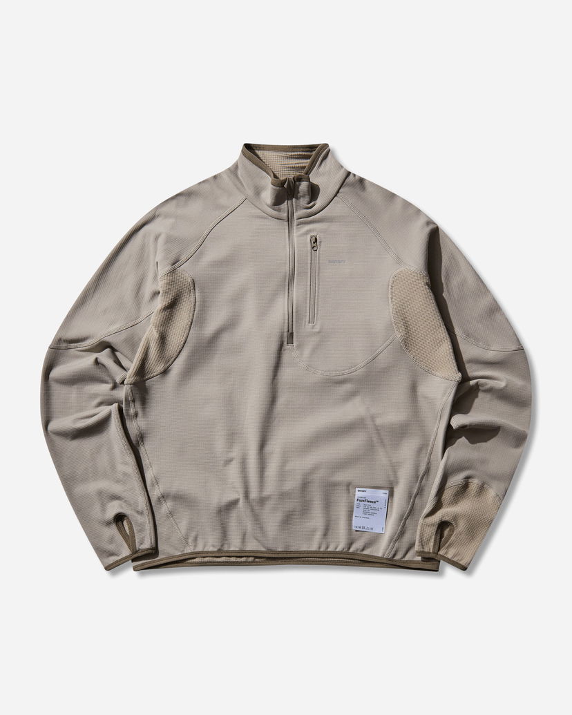 Sweatshirt Satisfy GhostFleece Half-Zip Sweatshirt Beige | 21005 81401