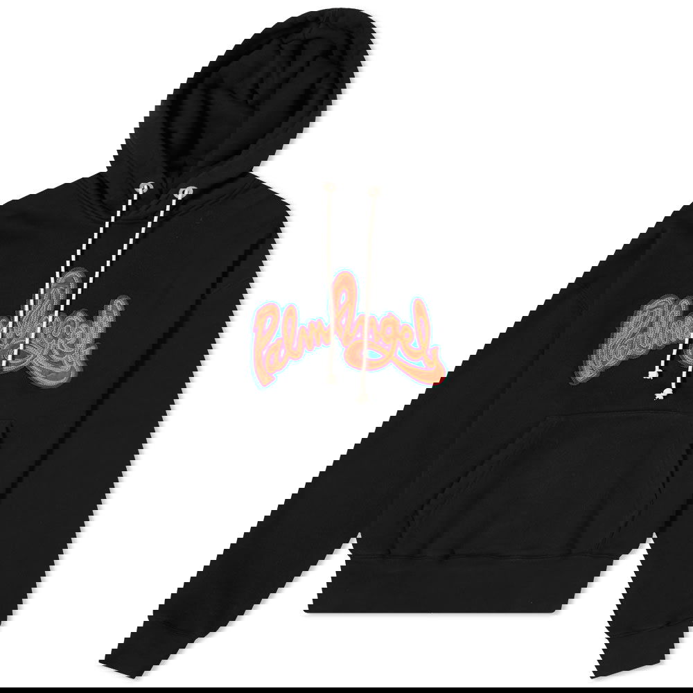 Sweatshirt Palm Angels Script Logo Popover Hoody Sort | PMBB058F21FLE0051020, 0