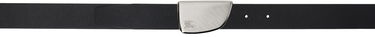 Bælter Burberry Black Thin Leather Shield Belt Sort | 8092081, 0