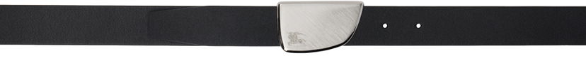 Bælter Burberry Black Thin Leather Shield Belt Sort | 8092081